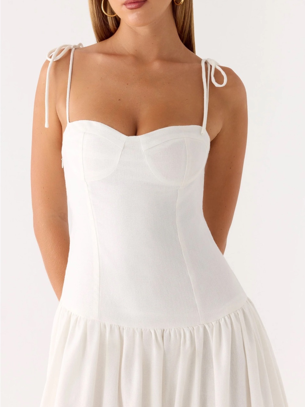 Peppermayo White Linen Maxi Dress - Picture 4 of 8